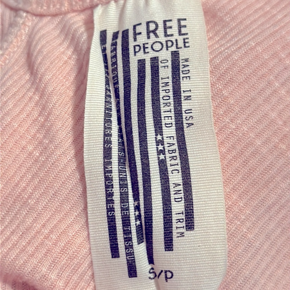 Free People Sleek N Easy Tank Petal Pink‎ Size Small OB514511 - Picture 9 of 11